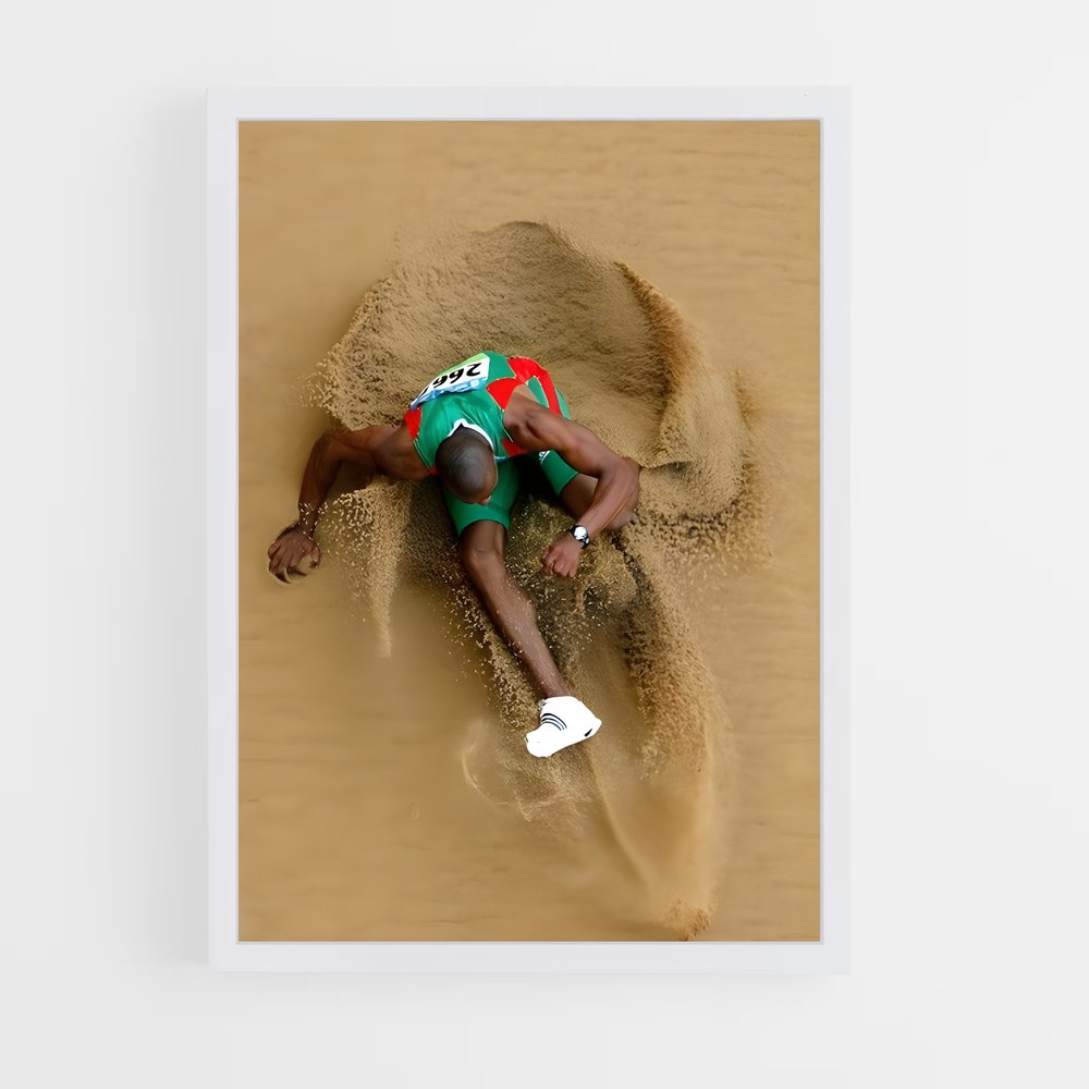 Poster Saut de Plage – affiche Athlétisme (vue 3)